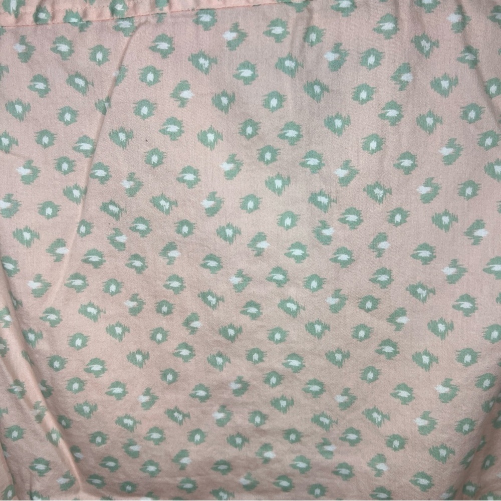 Cabernet women’s sleeveless button down shirt Peach & mint Large - Picture 6 of 7
